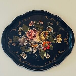 Sweet Vintage Metal Toile Plate